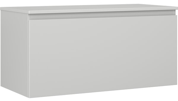 Mexen Orio, koupelnová skříňka 100 cm s horní částí, 1 zásuvka, šedá matná, 91A10-10047-1-BFC62