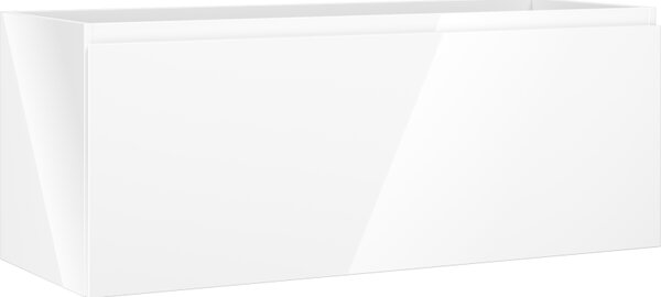 Mexen Orio, koupelnová skříňka 120 cm, 1 zásuvka, bílá lesklá, 91A10-12047-1-BF00