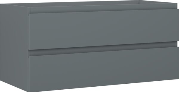 Mexen Orio, koupelnová skříňka 100 cm, 2 zásuvky, grafitová matná, 91A10-10047-2-BFF66