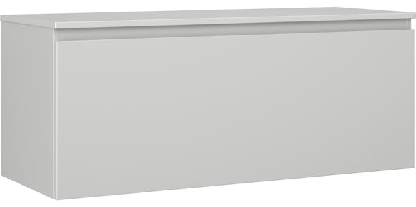 Mexen Orio, koupelnová skříňka 120 cm s horní částí, 1 zásuvka, šedá matná, 91A10-12047-1-BFC62