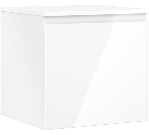 Mexen Orio, koupelnová skříňka 50 cm s horní částí, 1 zásuvka, bílá lesklá, 91A10-05047-1-BFC00