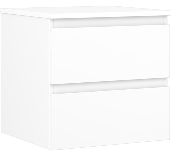 Mexen Orio, koupelnová skříňka 50 cm s horní částí, 2 zásuvky, bílá matná, 91A10-05047-2-BFFC01