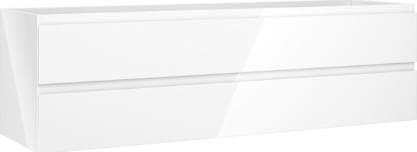 Mexen Orio, koupelnová skříňka 160 cm, 2 zásuvky, bílá lesklá, 91A10-16047-2-BFF00