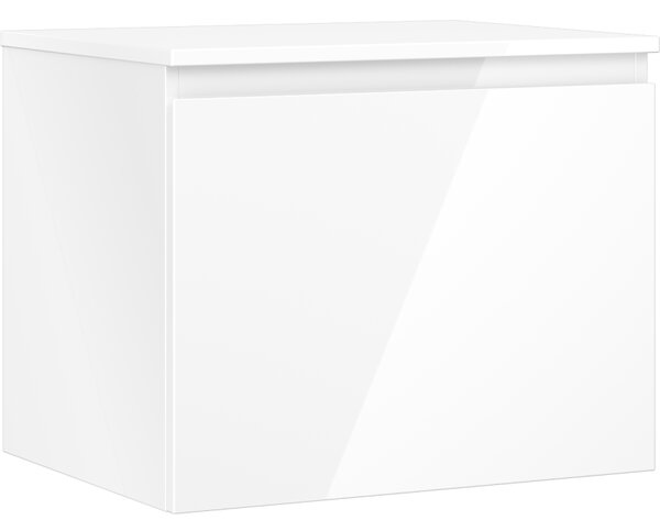 Mexen Orio, koupelnová skříňka 60 cm s horní částí, 1 zásuvka, bílá lesklá, 91A10-06047-1-BFC00