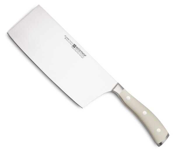Čínský kuchařský nůž CLASSIC IKON Creme White 18 cm - Wüsthof Dreizack Solingen (Čínský nůž CLASSIC IKON Creme White 18 cm - Wüsthof Dreizack Solingen)