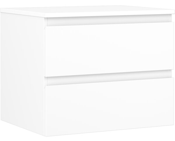 Mexen Orio, koupelnová skříňka 60 cm s horní částí, 2 zásuvky, bílá matná, 91A10-06047-2-BFFC01
