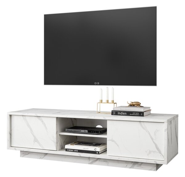TV stolek CARRARA (Bílý mramor)