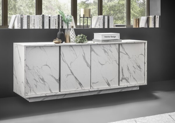 Komoda CARRARA II (Bílý mramor)