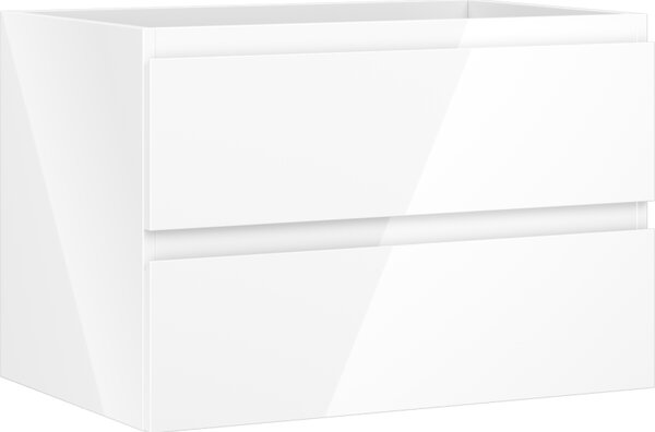 Mexen Orio, koupelnová skříňka 70 cm, 2 zásuvky, bílá lesklá, 91A10-07047-2-BFF00