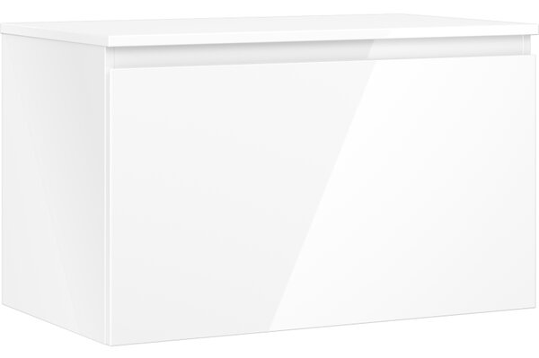 Mexen Orio, koupelnová skříňka 80 cm s horní částí, 1 zásuvka, bílá lesklá, 91A10-08047-1-BFC00