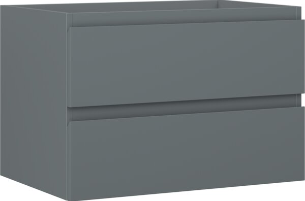Mexen Orio, koupelnová skříňka 70 cm, 2 zásuvky, grafitová matná, 91A10-07047-2-BFF66