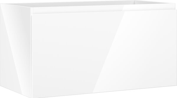 Mexen Orio, koupelnová skříňka 90 cm, 1 zásuvka, bílá lesklá, 91A10-09047-1-BF00