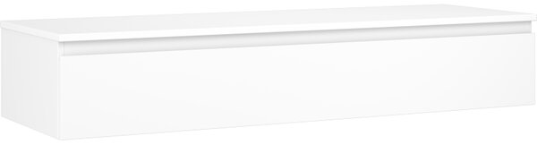 Mexen Orio, koupelnová skříňka pod umyvadlo 140 cm s horní částí, 1 zásuvka, bílá matná, 91A10-14023-1-BFC01