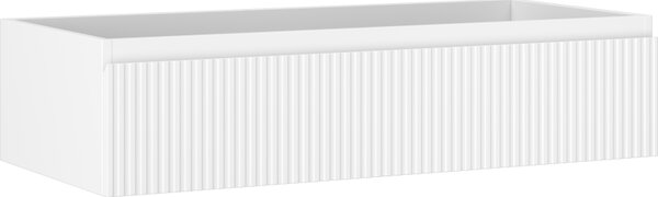 Mexen Rivel, koupelnová skříňka 100 cm, 1 zásuvka, drážkovaná, bílá matná, 91A20-10023-1-BF01