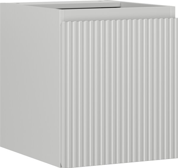 Mexen Rivel, koupelnová skříňka 40 cm, 1 dvířka, s drážkami, šedá matná, 91A21-04047-1-BF62