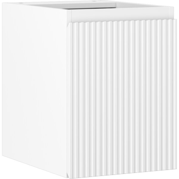 Mexen Rivel, koupelnová skříňka 35 cm, 1 dvířka, s drážkami, bílá matná, 91A21-03547-1-BF01