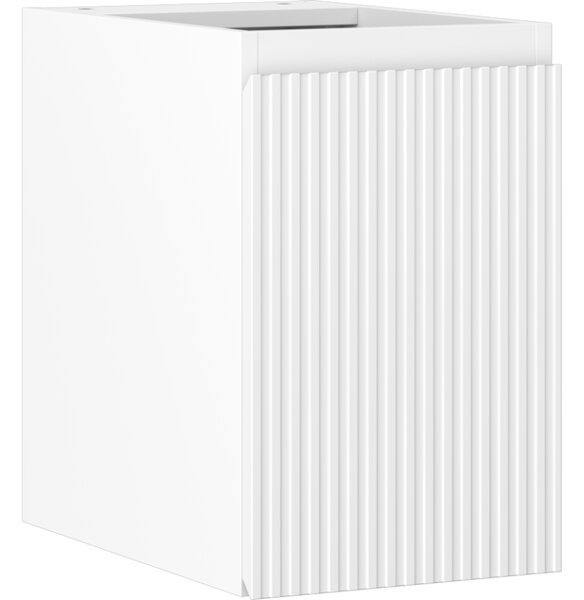 Mexen Rivel, koupelnová skříňka 30 cm, 1 dvířka, s drážkami, bílá matná, 91A21-03047-1-BF01