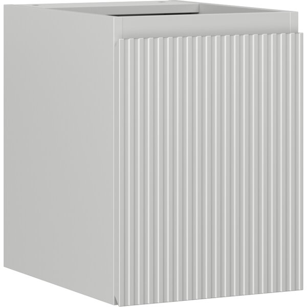 Mexen Rivel, koupelnová skříňka 35 cm, 1 dvířka, s drážkami, šedá matná, 91A21-03547-1-BF62
