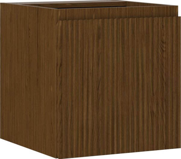 Mexen Rivel, koupelnová skříňka 45 cm, 1 dvířka, drážkovaná, ořech, 91A21-04547-1-BF86