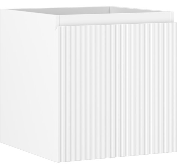 Mexen Rivel, koupelnová skříňka 45 cm, 1 zásuvka, drážkovaná, bílá matná, 91A20-04547-1-BF01