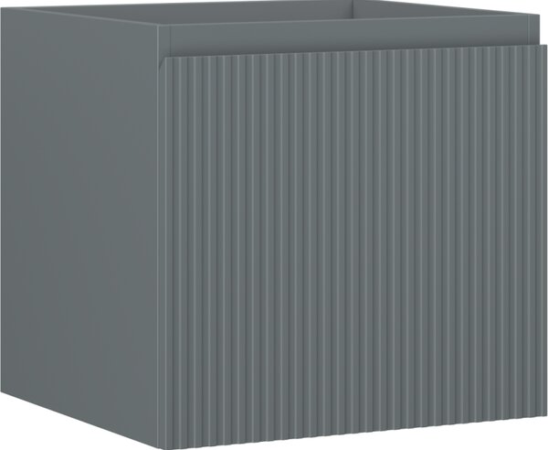 Mexen Rivel, koupelnová skříňka 50 cm, 1 zásuvka, drážkovaná, grafitová matná, 91A20-05047-1-BF66