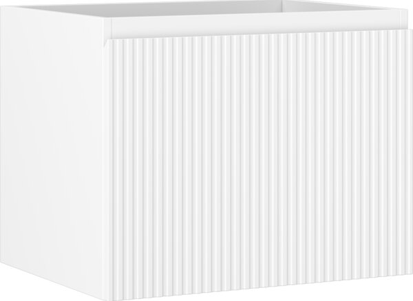 Mexen Rivel, koupelnová skříňka 60 cm, 1 zásuvka, drážkovaná, bílá matná, 91A20-06047-1-BF01