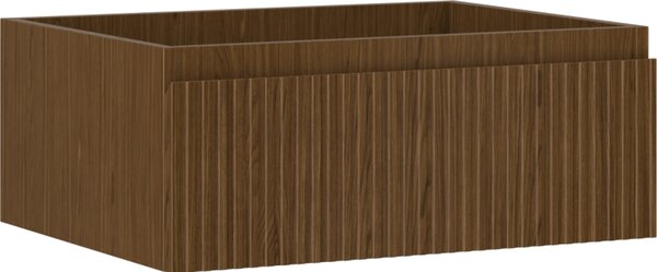 Mexen Rivel, koupelnová skříňka 60 cm, 1 zásuvka, drážkovaná, ořech, 91A20-06023-1-BF86