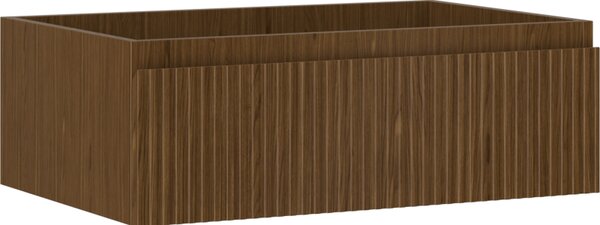 Mexen Rivel, koupelnová skříňka 70 cm, 1 zásuvka, drážkovaná, ořech, 91A20-07023-1-BF86