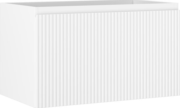 Mexen Rivel, koupelnová skříňka 80 cm, 1 zásuvka, drážkovaná, bílá matná, 91A20-08047-1-BF01