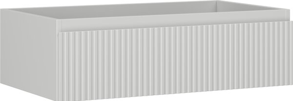 Mexen Rivel, koupelnová skříňka 80 cm, 1 zásuvka, drážkovaná, šedá matná, 91A20-08023-1-BF62