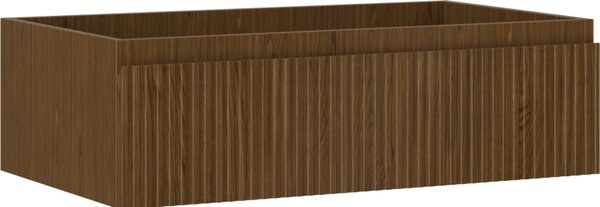 Mexen Rivel, koupelnová skříňka 80 cm, 1 zásuvka, drážkovaná, ořech, 91A20-08023-1-BF86