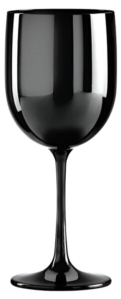 Nerozbitná černá sklenice na víno Dolce, 450 ml