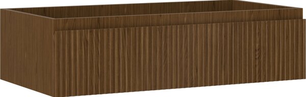 Mexen Rivel, koupelnová skříňka 90 cm, 1 zásuvka, drážkovaná, ořech, 91A20-09023-1-BF86