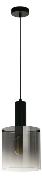 Searchlight 88910-1BK Závěsné svítidlo SWEDEN BLACK kouřové sklo