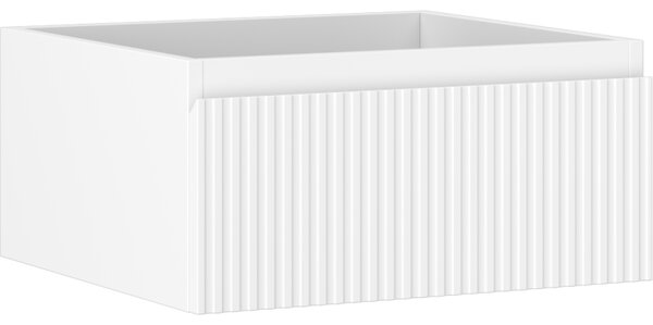 Mexen Rivel, koupelnová skříňka pod umyvadlo 50 cm, 1 zásuvka, drážkovaná, bílá matná, 91A20-05023-1-BF01