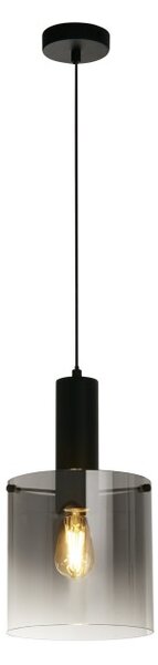 Searchlight 88910-1BK Závěsné svítidlo SWEDEN BLACK kouřové sklo