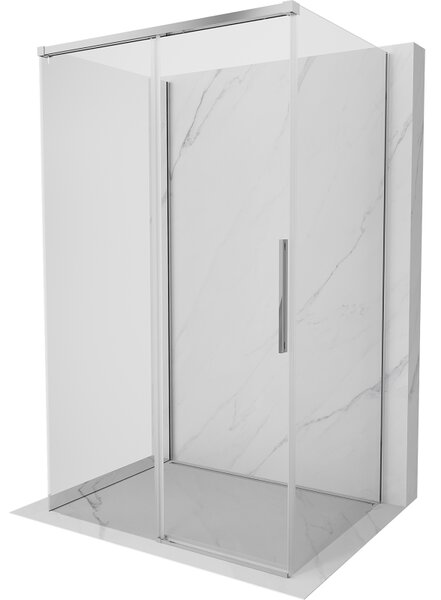 Mexen Rox-3S, 3-stěnná roztahovací sprchová kabina 110 x 95 cm, 8mm čiré sklo, chromový profil, 8C2-110-095-01-00-3S
