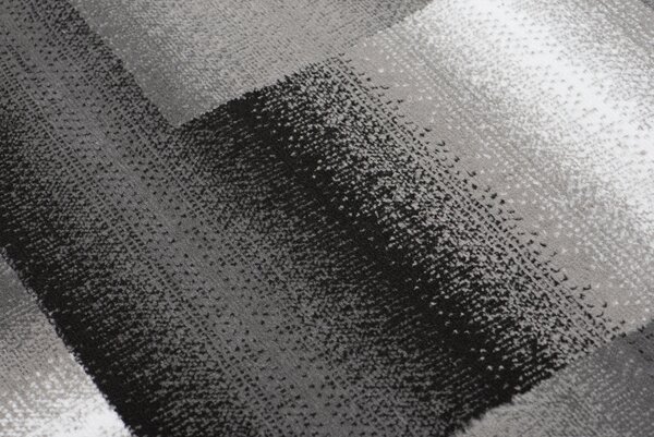 Kusový koberec Maya - obdélníky 1 - šedý/černý Rozměr koberce: 160x220 cm