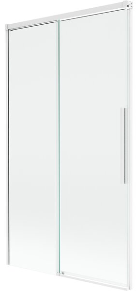 Mexen Rox, 2-křídlová posuvná vanová zástěna 100 x 150 cm, 8mm čiré sklo, bílý profil, 8C9-100-001-20-00