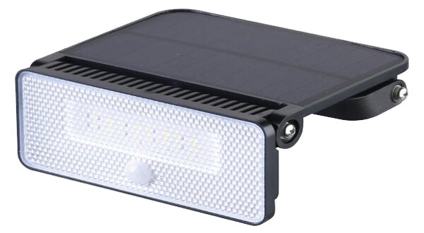 ACA Lighting LED solární reflektor se senzorem pohybu STORM 8W/4000K/1000Lm/IP54/Li-on 3,7V/2Ah