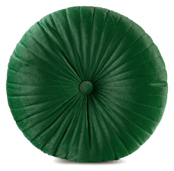 DEKORAČNÍ POLŠTÁŘ VELVET68 (FI) 40 CM TMAVĚZELENÁ