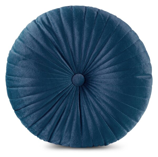 DEKORAČNÍ POLŠTÁŘ VELVET68 (FI) 40 CM TMAVĚMODRÁ