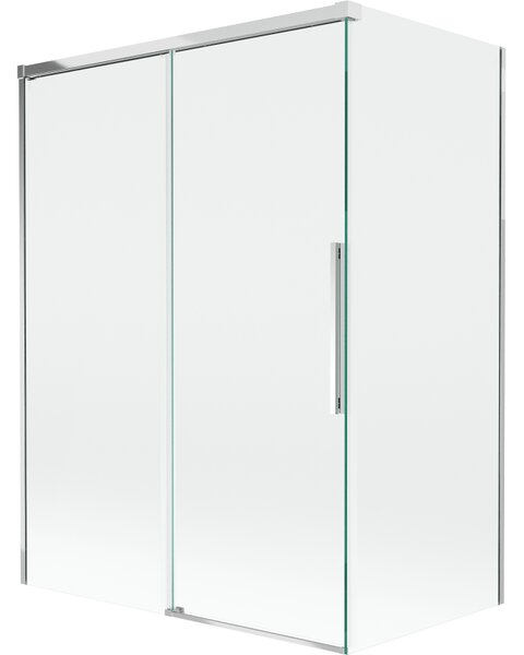 Mexen Rox, 2-křídlová posuvná vanová zástěna 120 + 70 x 150 cm, 8mm čiré sklo, chromový profil, 8C9-120-070-01-00