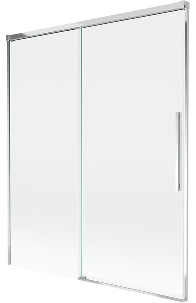 Mexen Rox, 2-křídlová posuvná vanová zástěna 140 x 150 cm, 8mm čiré sklo, chromový profil, 8C9-140-001-01-00