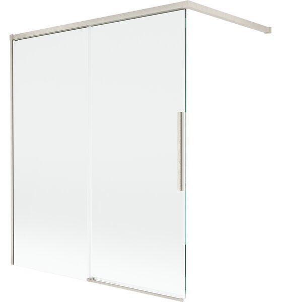 Mexen Rox, 2-křídlová posuvná vanová zástěna 140 x 150 cm, 8mm čiré sklo, ocelový profil, 8C9-140-003-97-00