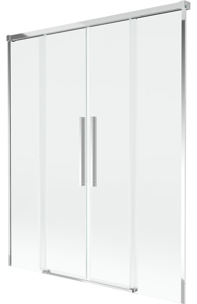 Mexen Rox, 2-křídlová posuvná vanová zástěna 140 x 150 cm, 8mm čiré sklo, chromový profil, 8C9-140-002-01-00