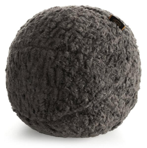 DEKORAČNÍ POLŠTÁŘ BUKLA09 (FI) 24 CM TMAVĚŠEDÁ