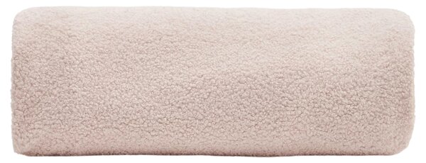 Růžový bouclé potah na taburet Kave Home Kaeli 90 cm