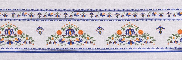 Textilní bordura metráž - folklorní motiv