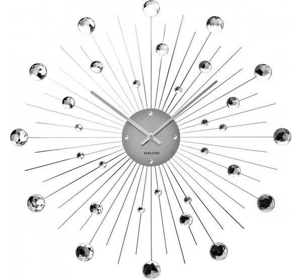Nástěnné hodiny crystal diamants - Karlsson (Designové hodiny 4859 krystal - Karlsson)